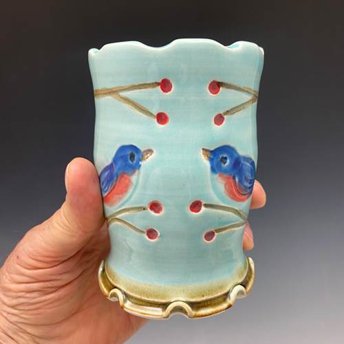 Bluebird Tumbler/Vase
