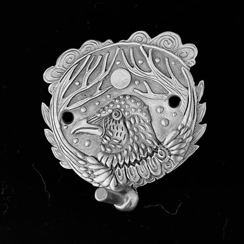 "Crow in Thicket" Single Hook