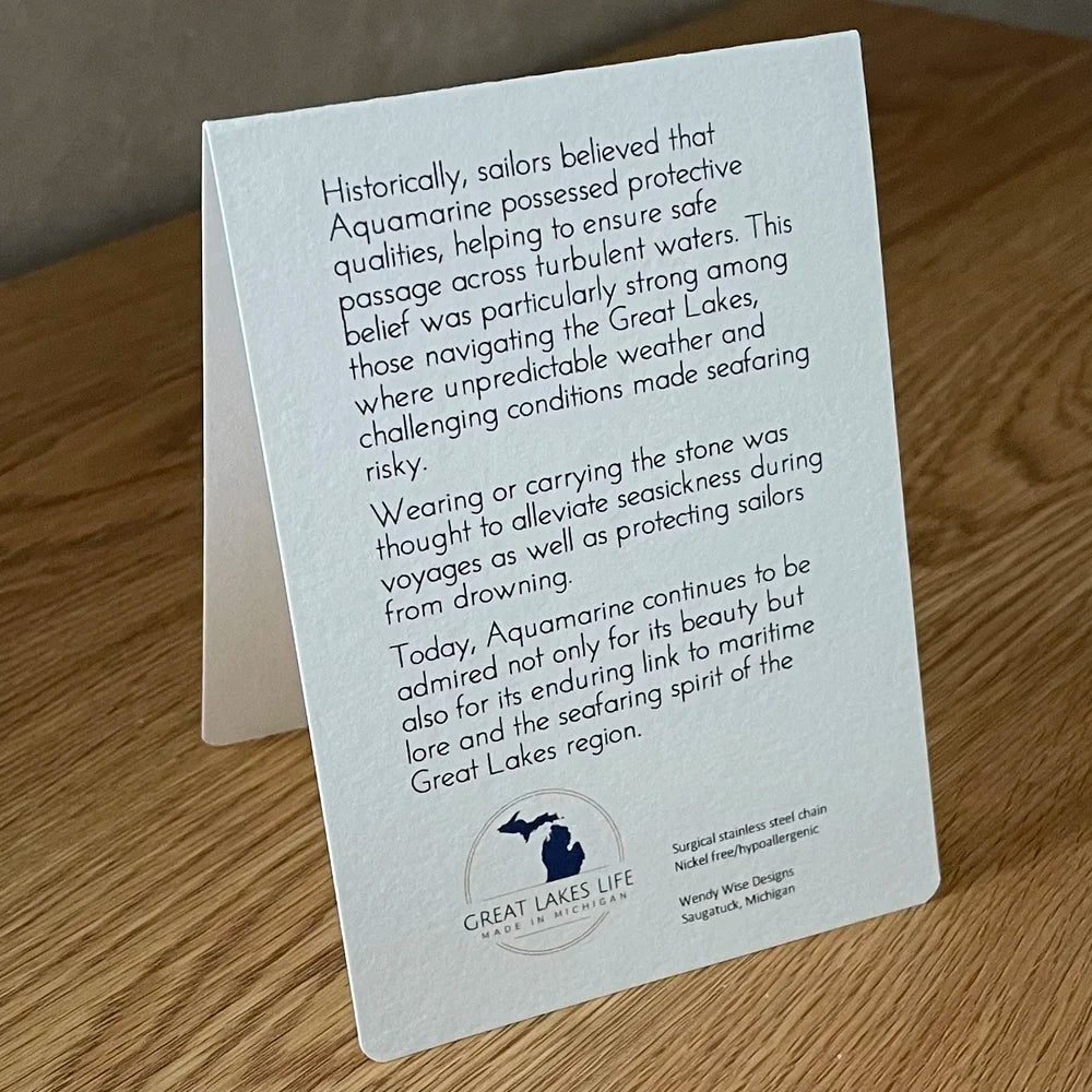 The Sailors Stone/Aquamarine Necklace