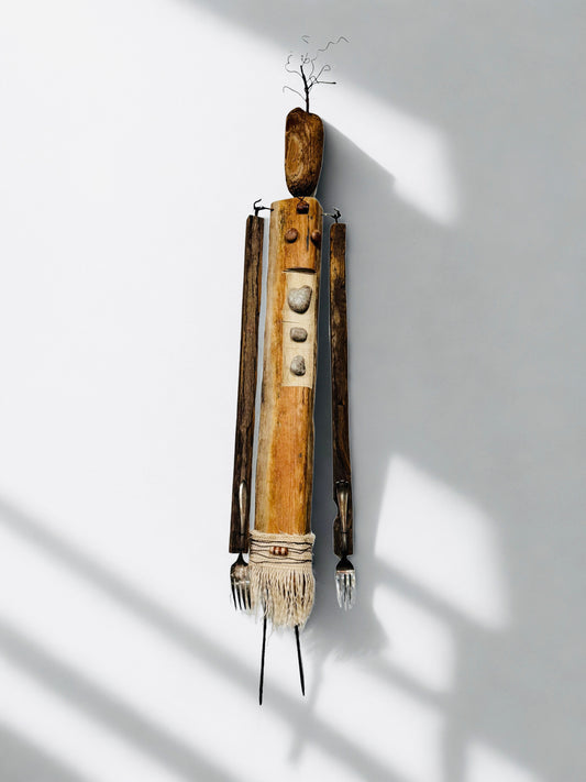 Mrs. Petoskey Driftwood Sculpture - Hanging