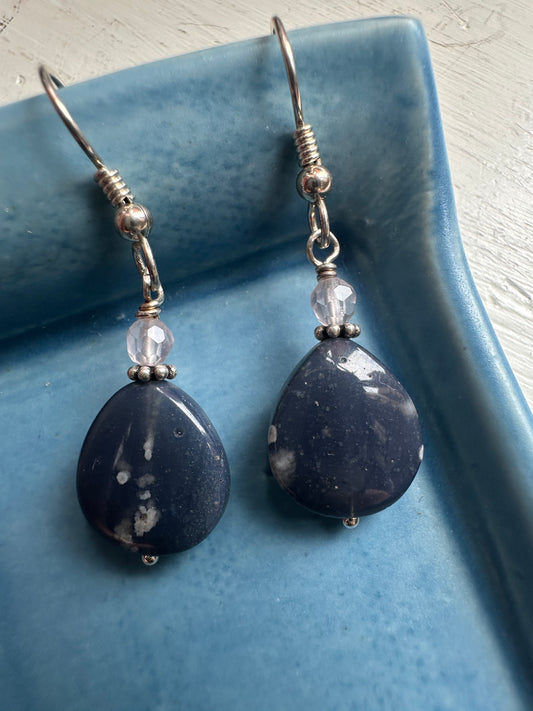Leland Blue Stone Small Square Earrings