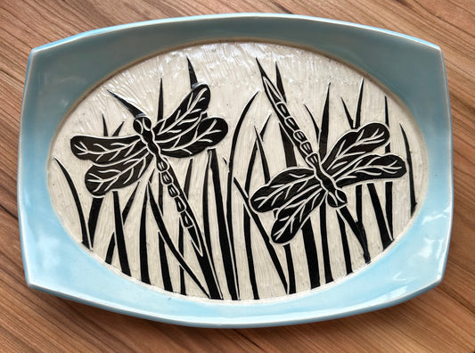 Ceramic Dragonfly Tray