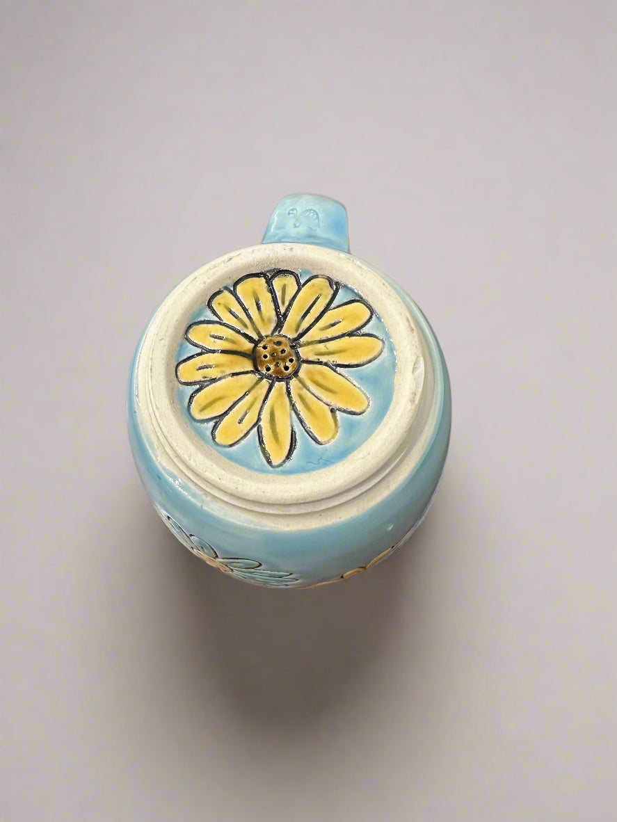 Rainbow Flowers Ceramic Mug