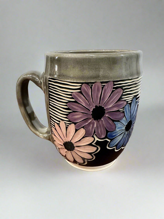 Rainbow Daisy Ceramic Mug