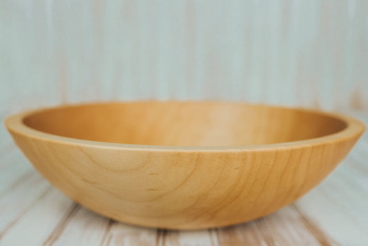 15" Maple Bowl w/ Bee's Oil Finish
