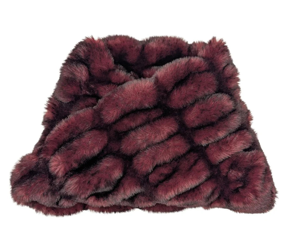 Faux Fur Neckwarmer - Cherry Bomb