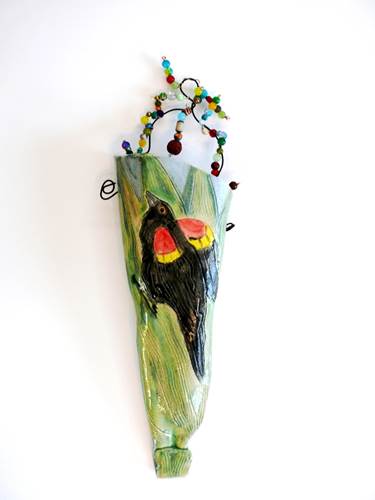 Redwing Wall Vase