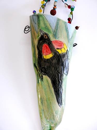 Redwing Wall Vase