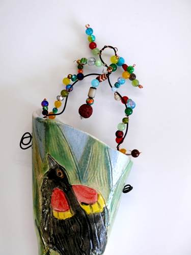 Redwing Wall Vase