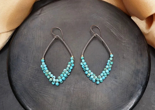 Turquoise Diamond Earrings