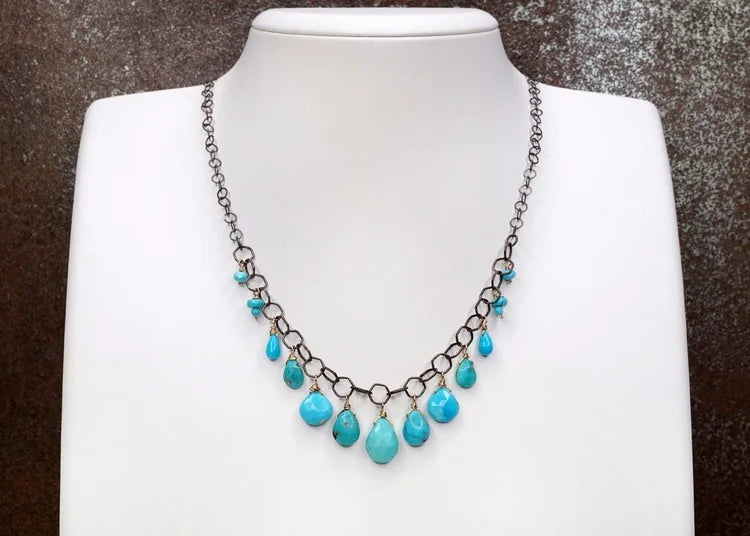 Turquoise Downpour Necklace