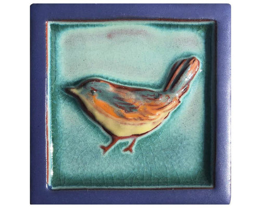 Green Wren Tile - 4x4