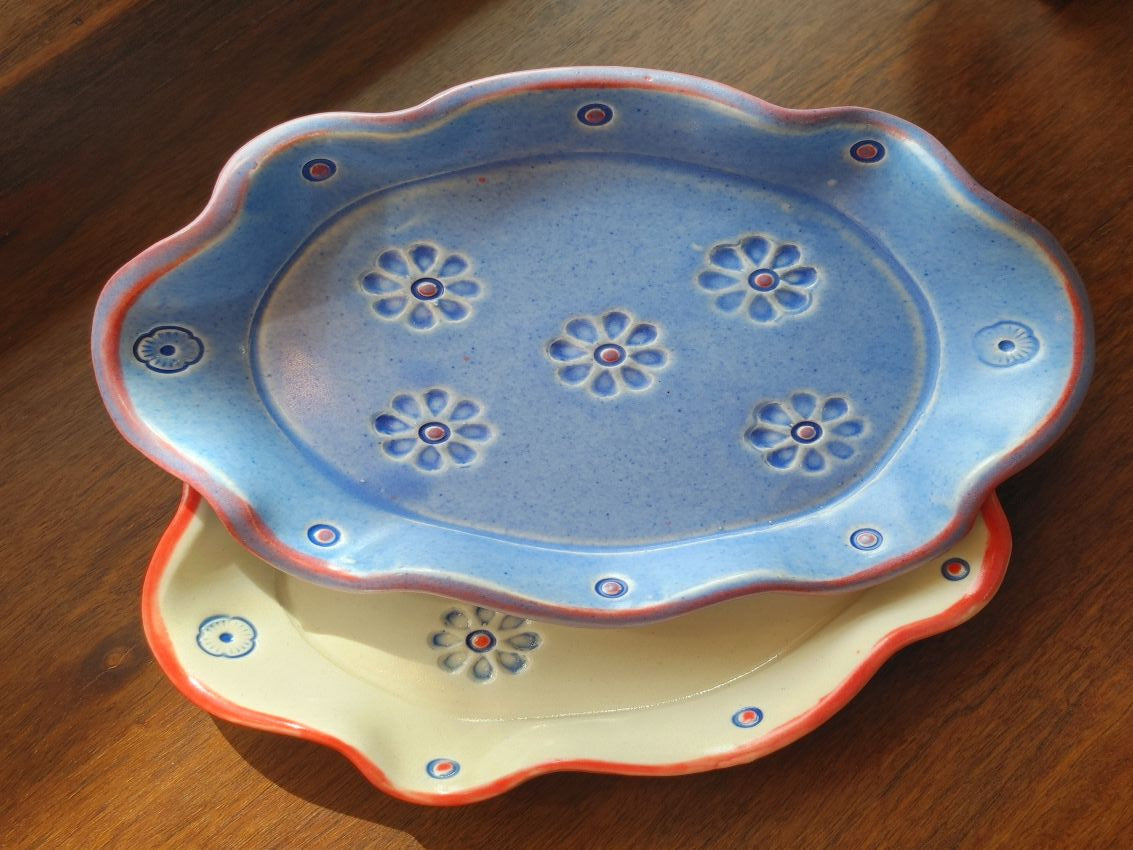 Daisy Print Ceramic Soap Dish