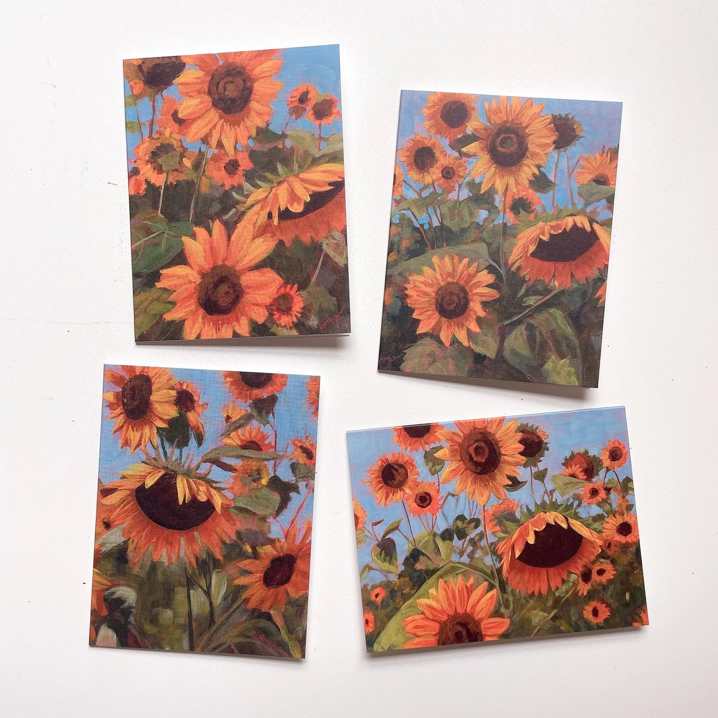 Sunflowers Card Set - Pack of 4