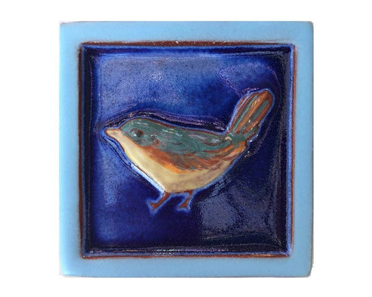 Blue Wren Tile - 4x4