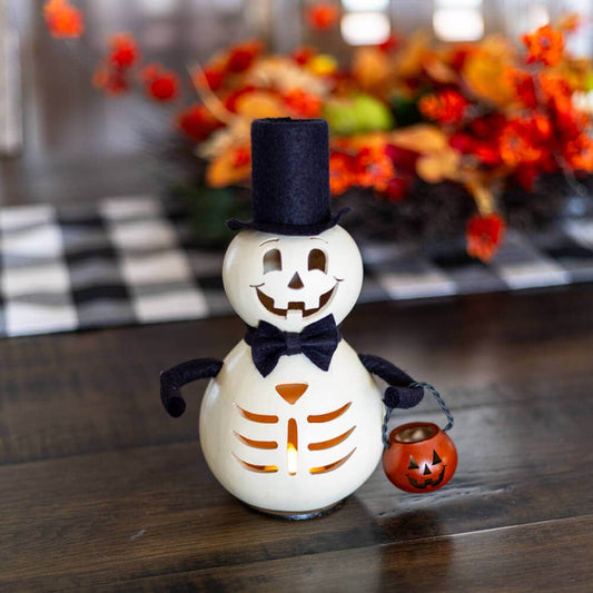 Skeleton Gourd - Skully Miniature & Basket