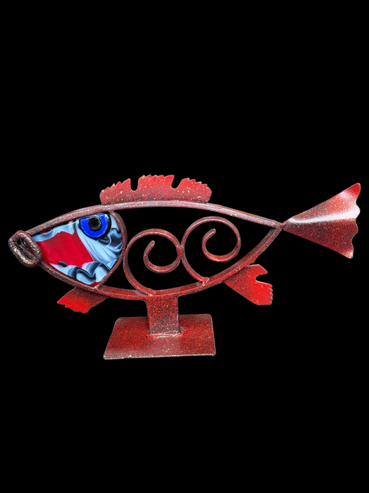Steel and Glass Fish (Two Styles)