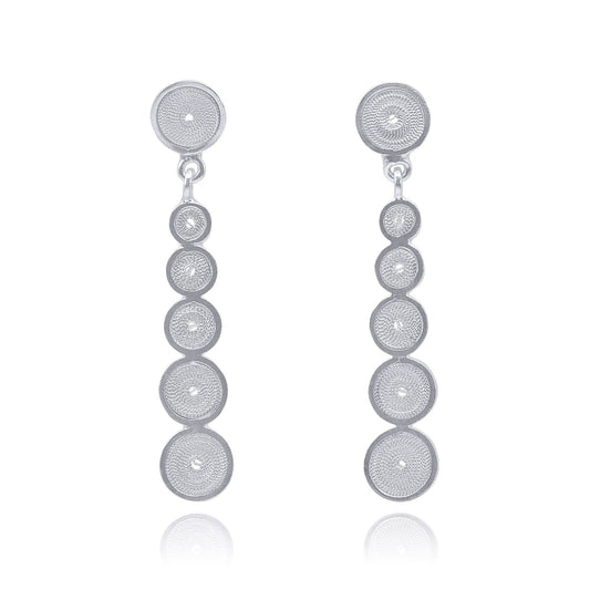 ADELINE SILVER MEDIUM EARRINGS FILIGREE