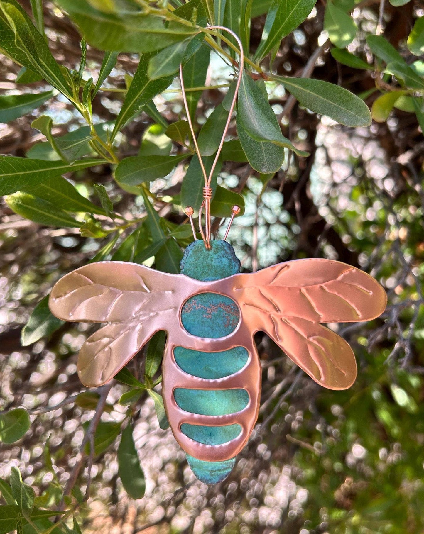 Bee Bumblebee Copper Christmas Ornament