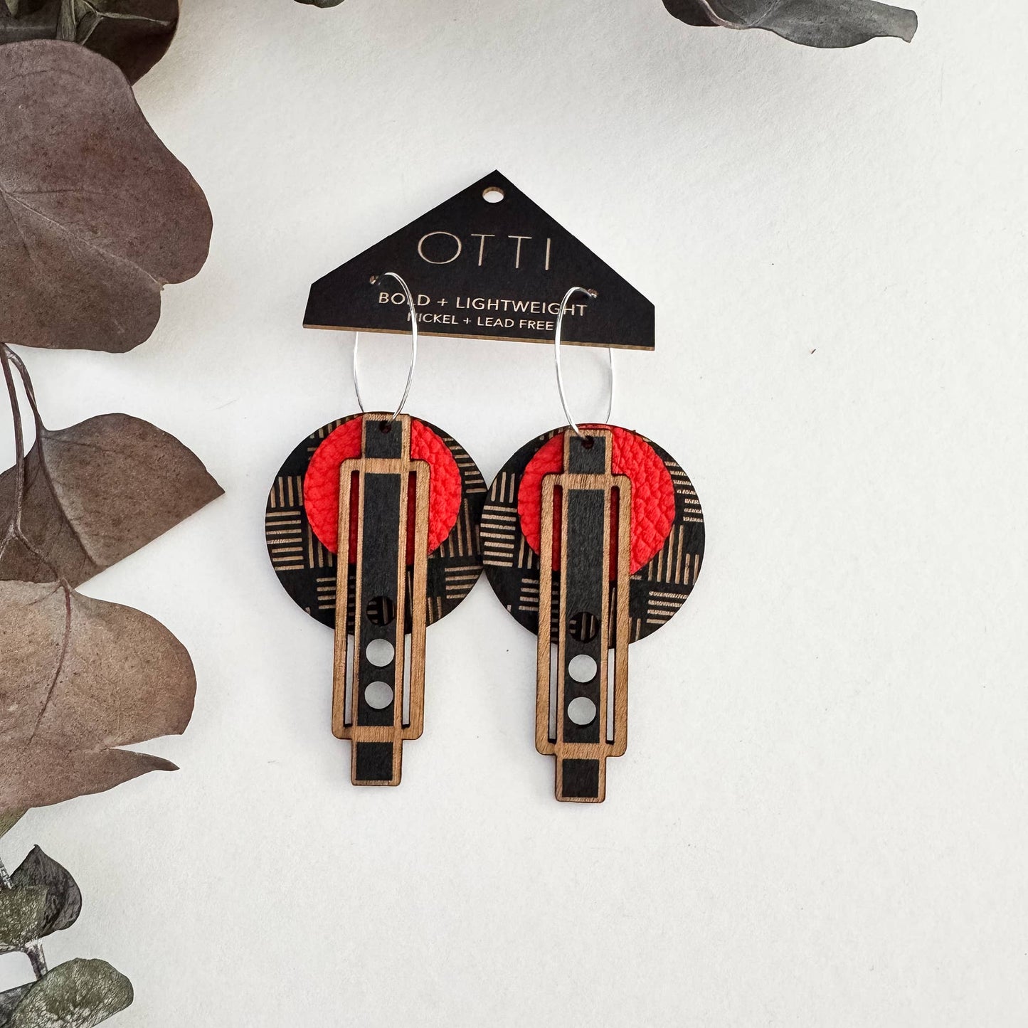 Architectural Leather+Birch Limited Spring: PAPRIKA: Wright Paprika / Basic Silver