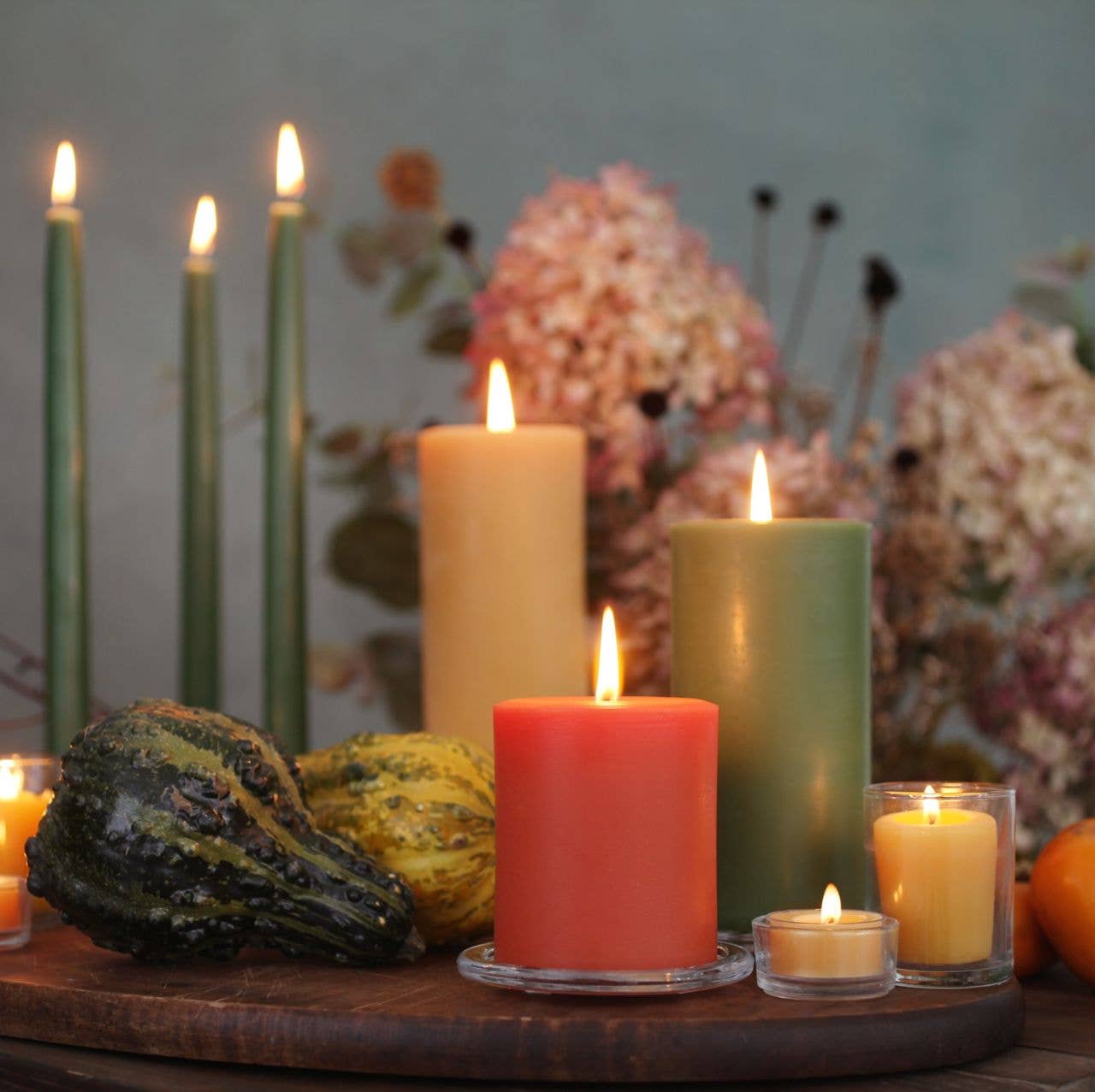 Tea Light Candles – 100% Pure Beeswax – 5 Hour Burn: Box of 16