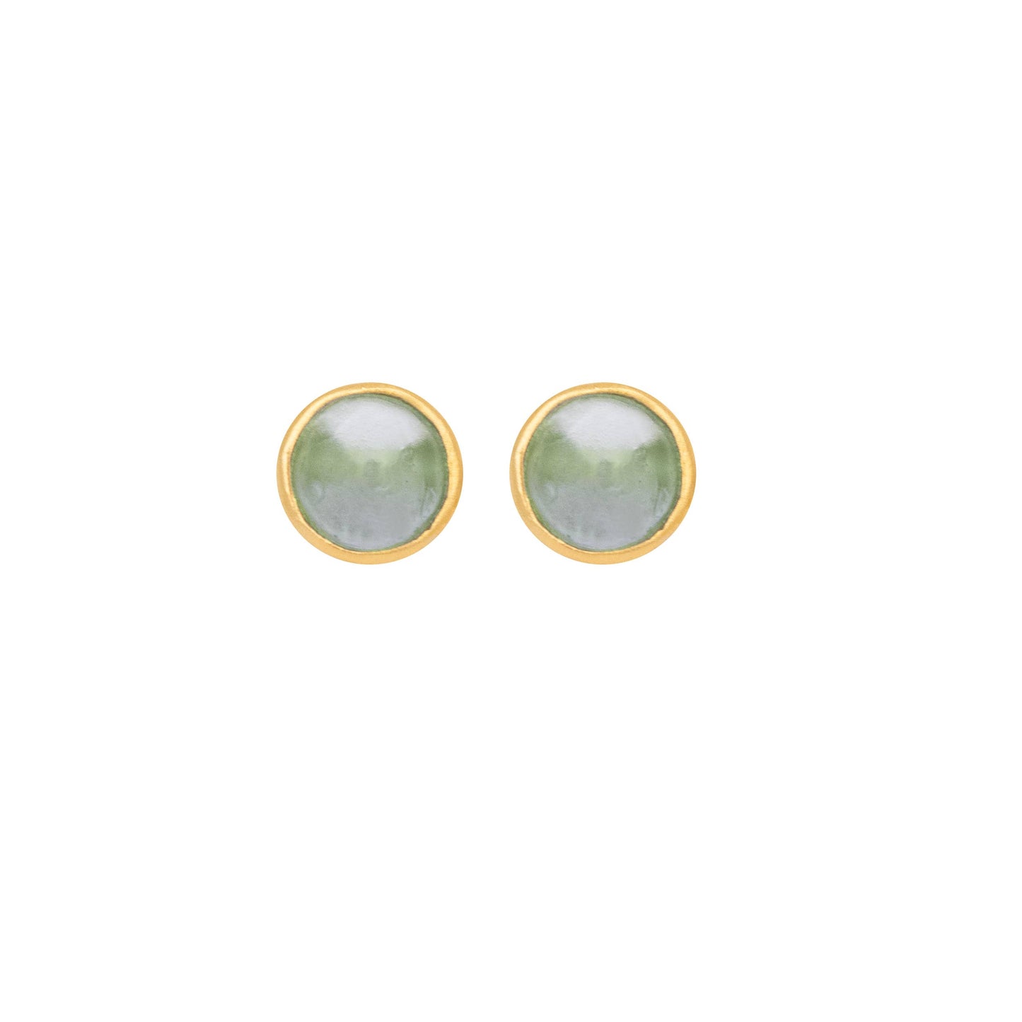 Bubble Post Earrings: Green