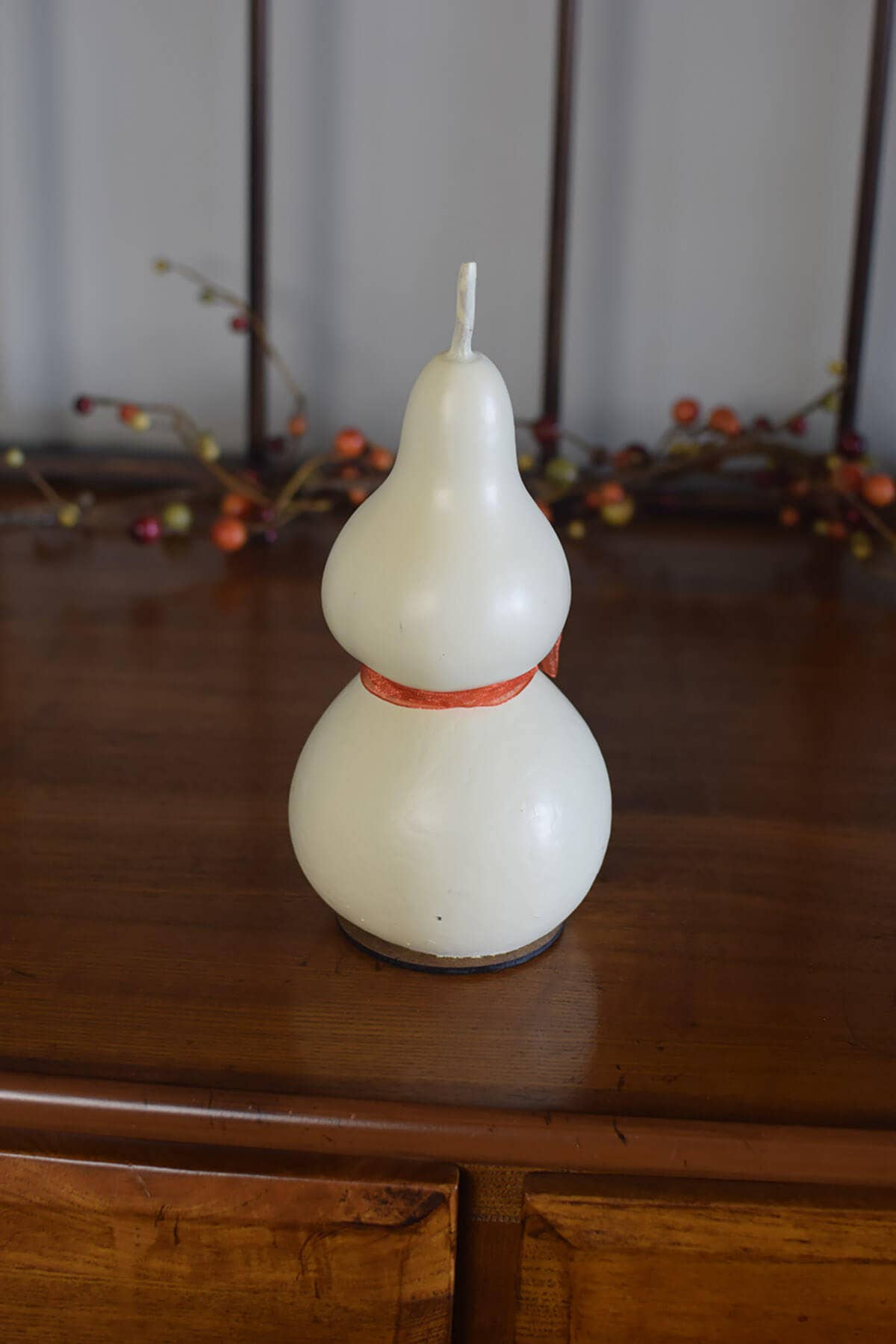Hand-Crafted Ghost Gourd - Jake Miniature - Halloween Decor