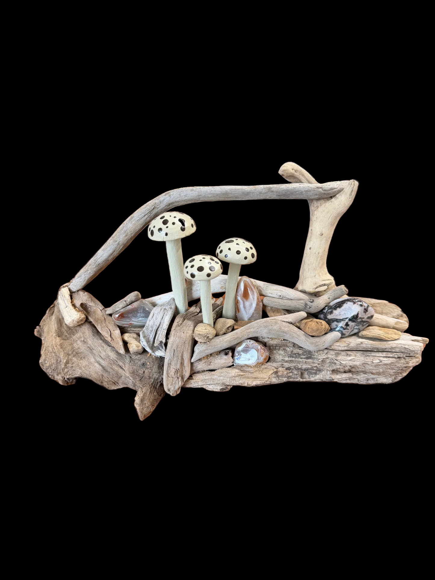 Mushroom Shelf Sitter - Cream