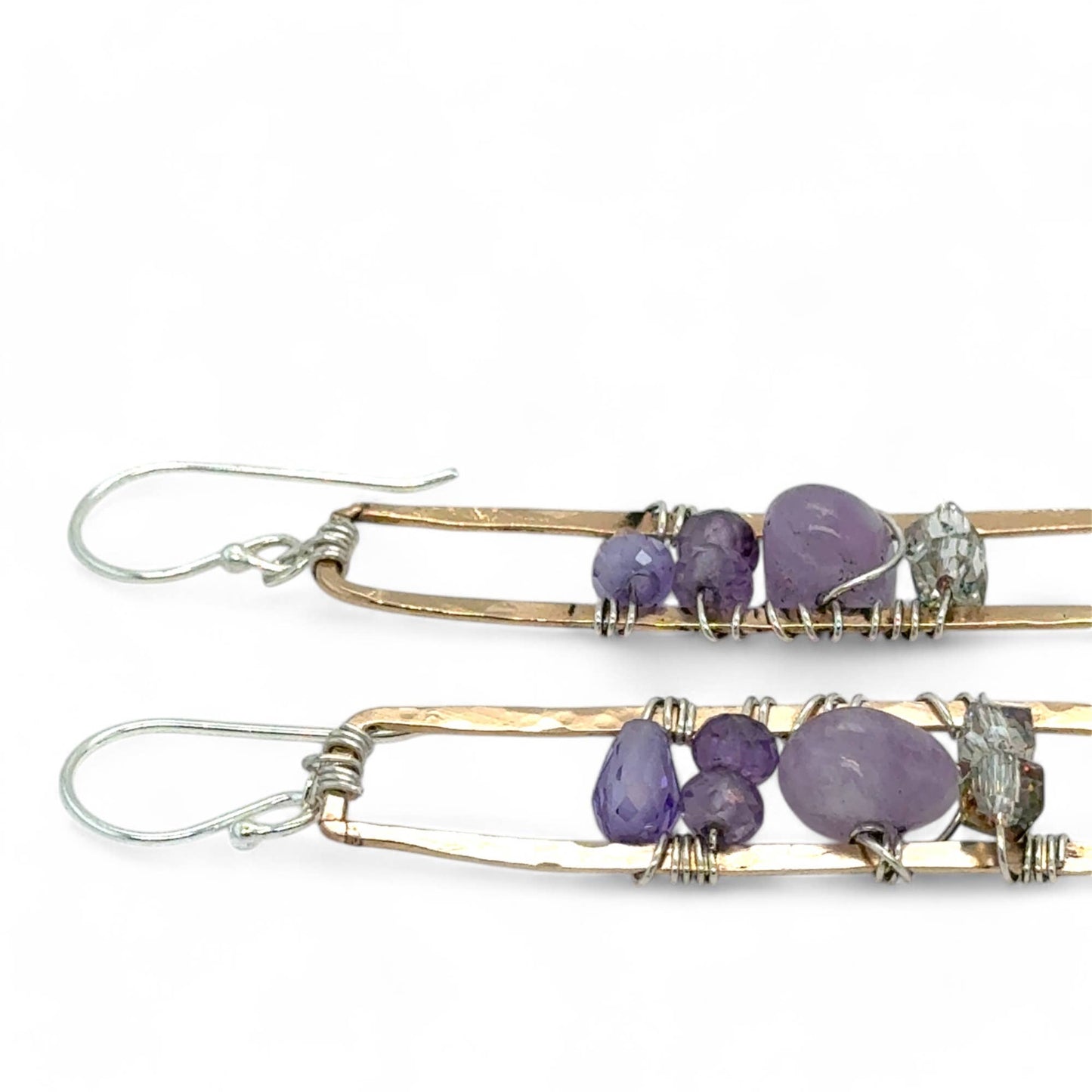 Lilac Rectangle Earrings E84025