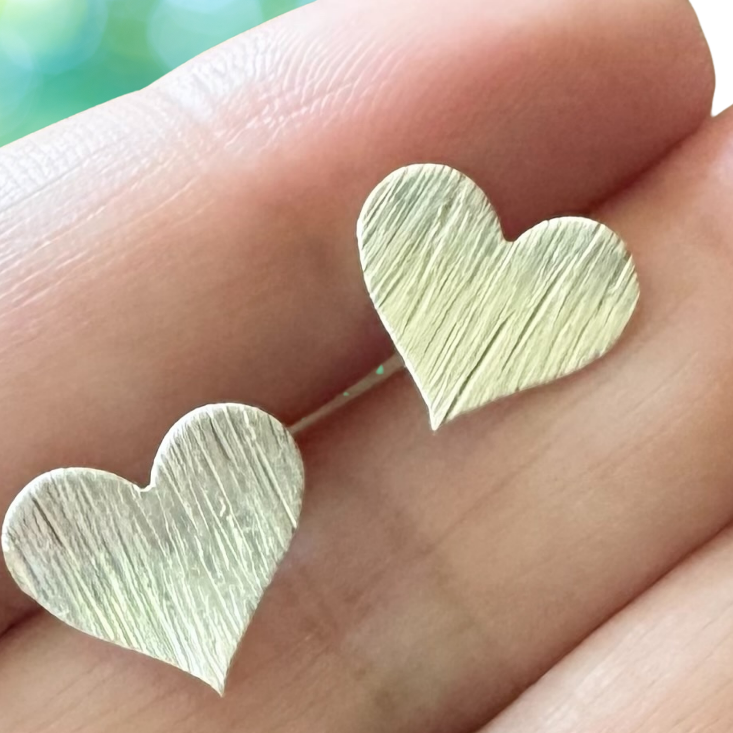 I Love You Sterling Stud Earrings