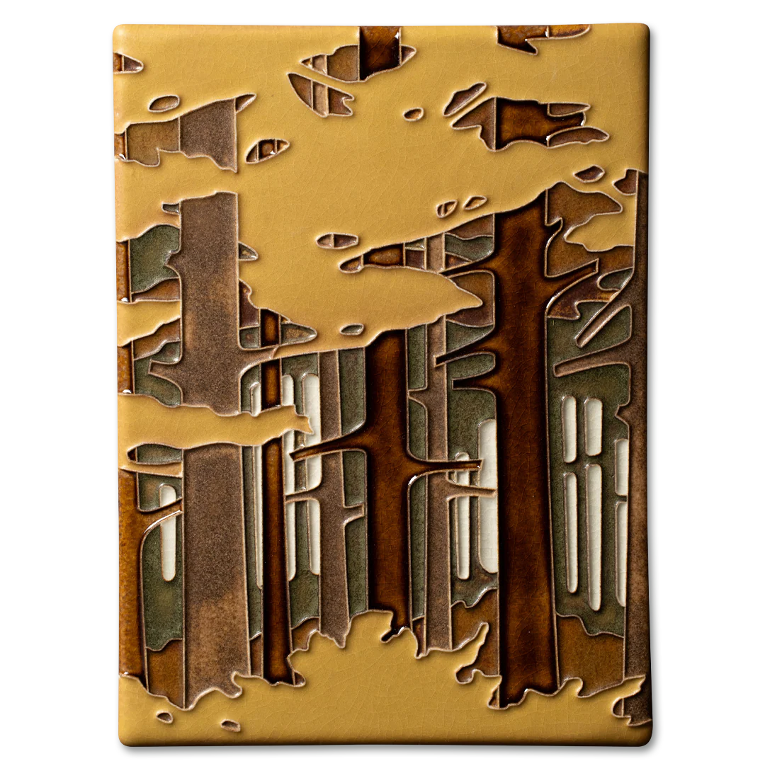 Autumn Woodland Tile 6x8