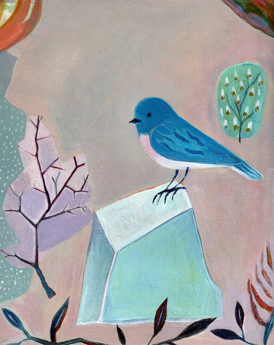 Greeting Card, Bird, Nature, Bluebird