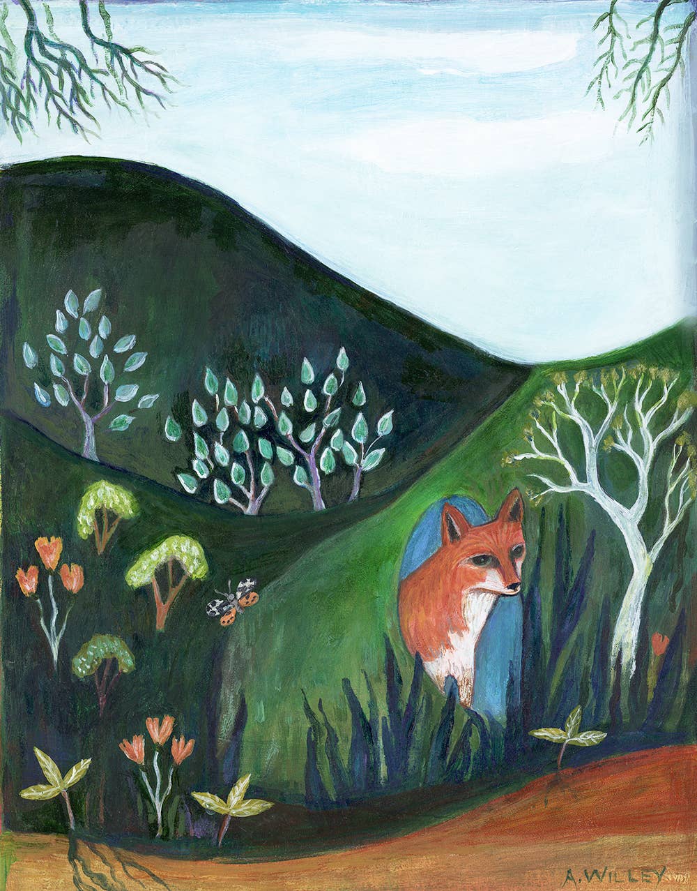 Greeting Card - Fox in the Glen