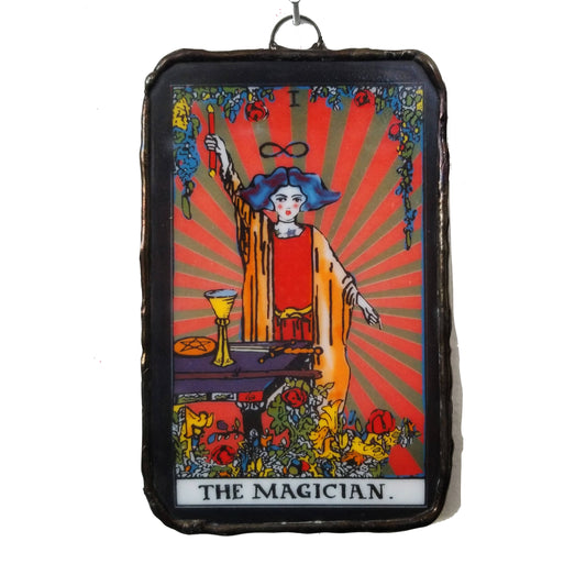The Magician Tarot | Ornament | Art Glass | Halloween