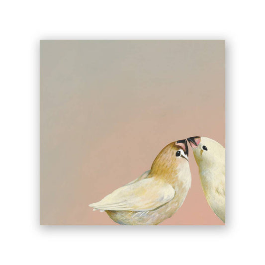Finch Pair Wood Wall Art Decor