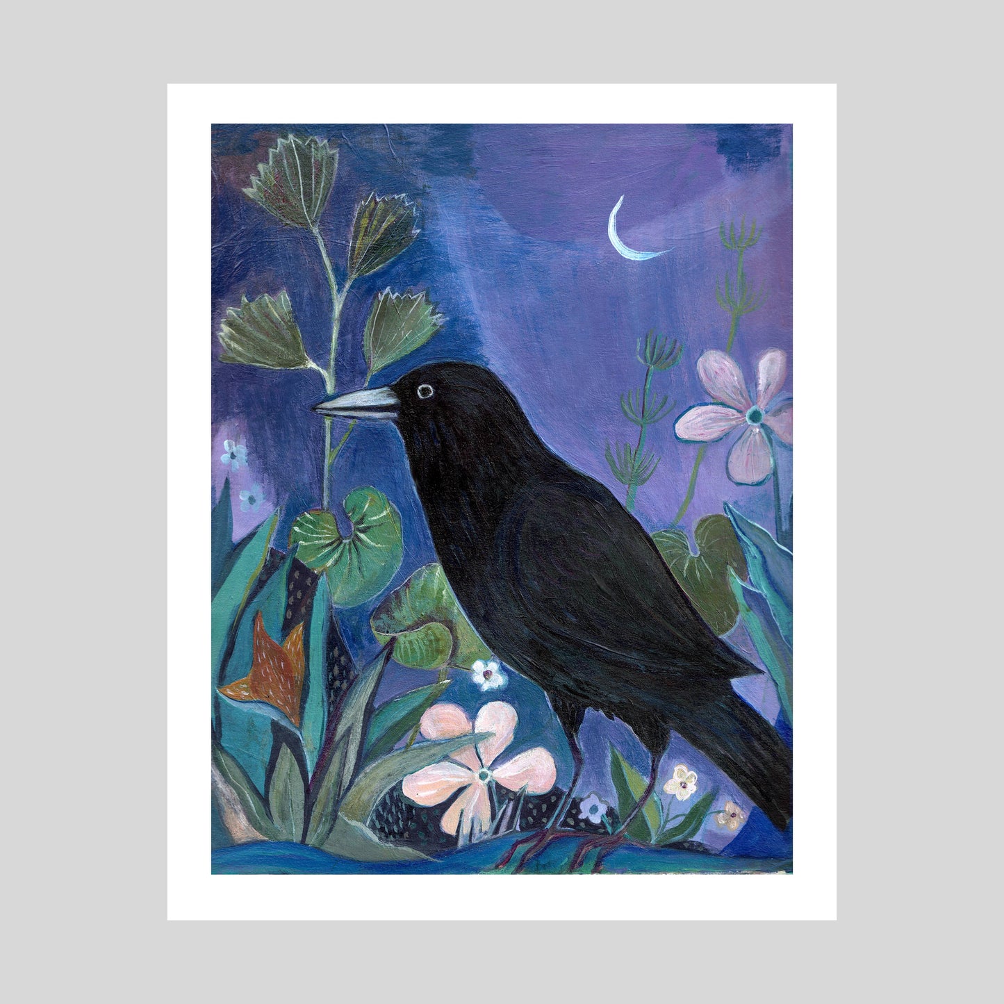 Art Print - Crow at Nightfall