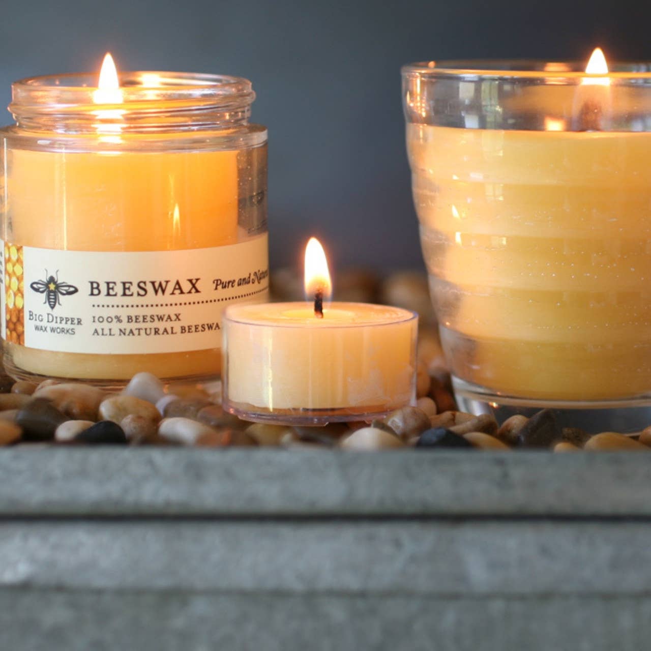 Tea Light Candles – 100% Pure Beeswax – 5 Hour Burn: Box of 16