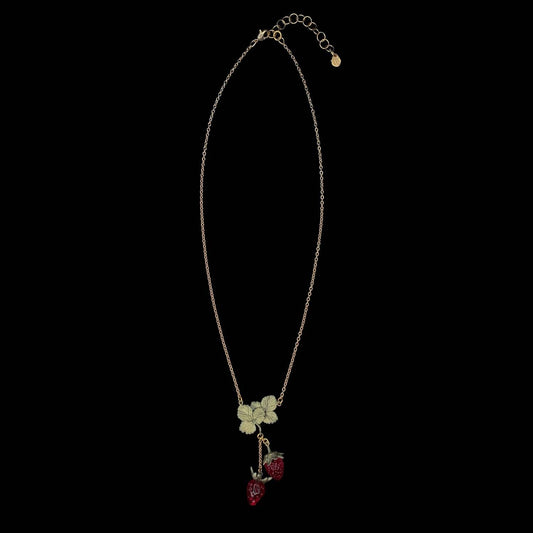Strawberry Double Drop Pendant - 16" Adj.