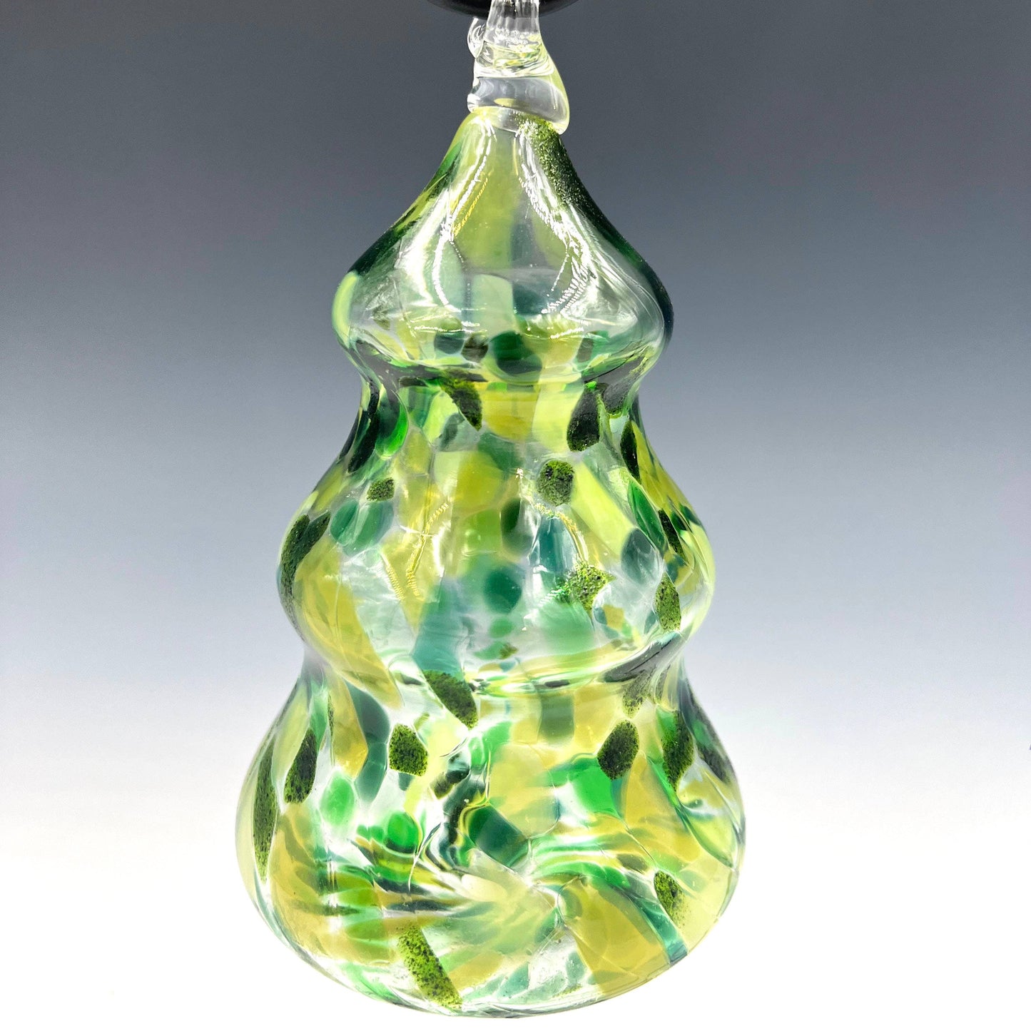 Hanging Glass Christmas Tree Ornament: Cascade