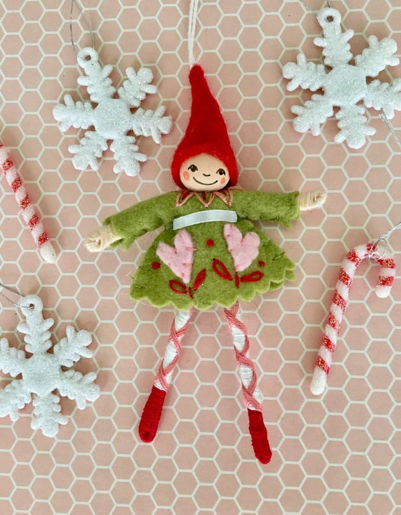 Glad Tidings Ornament: Green