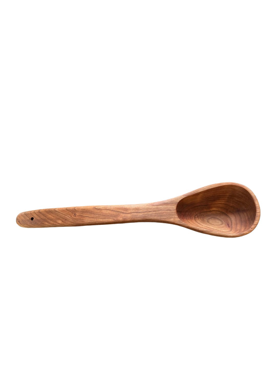16" Cherry Wood Ladle w/ Bee's Oil Finish