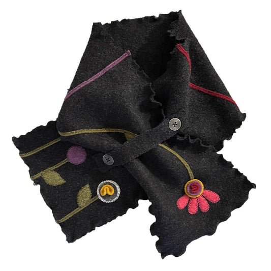 Black Flower Wrap