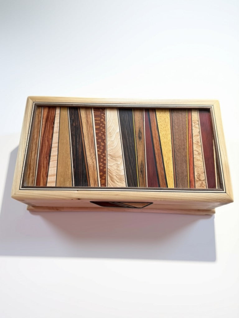 Elm Jewelry Box w/ Black Spline Joints