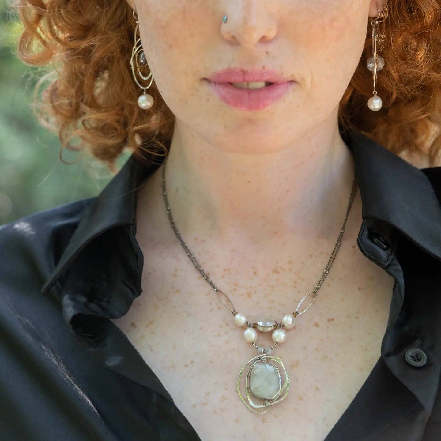 Big Dipper Moonstone Necklace