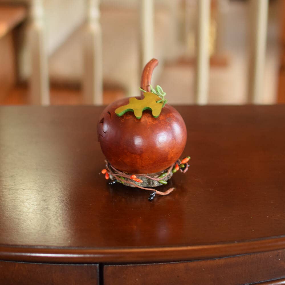Hand-Crafted Pumpkin Gourd - Frederick Miniature - Fall