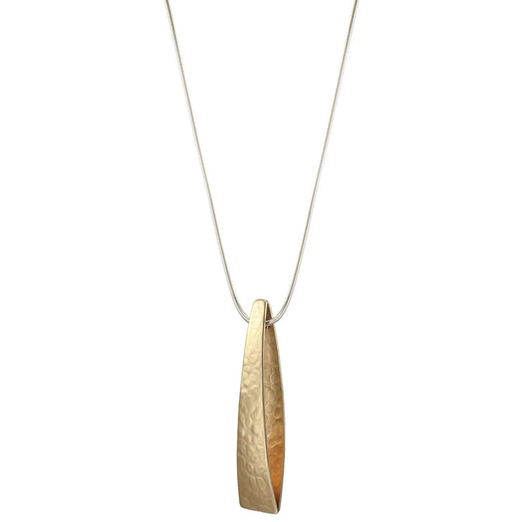 Brass Triangle Necklace