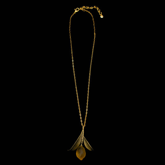 Lemon Drop Leaf Pendant - 16" Adj.