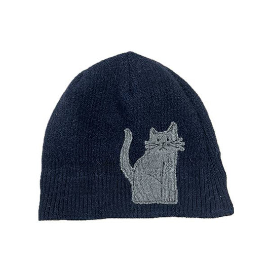 Wool Hat-Cat: Navy / One Size Fits Most