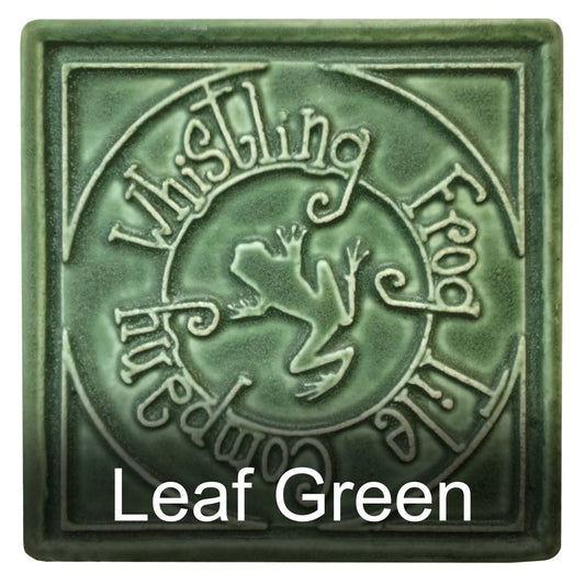 Nesting Bluejay Art Tile 6x6": Leaf Green glaze