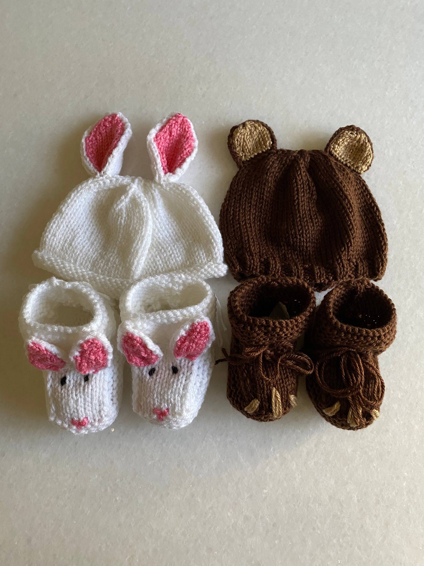 Bear Baby Hat in Cocoa Brown